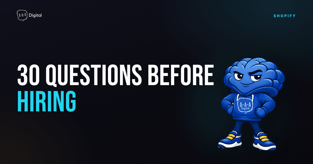 30 Questions to Ask Before Hiring a Shopify Expert