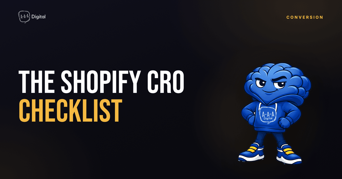The Shopify CRO Checklist We Run on Every New Store